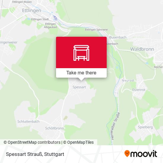 Карта Spessart Strauß