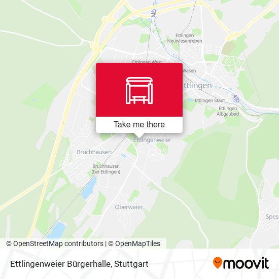 Ettlingenweier Bürgerhalle map