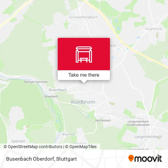 Карта Busenbach Oberdorf