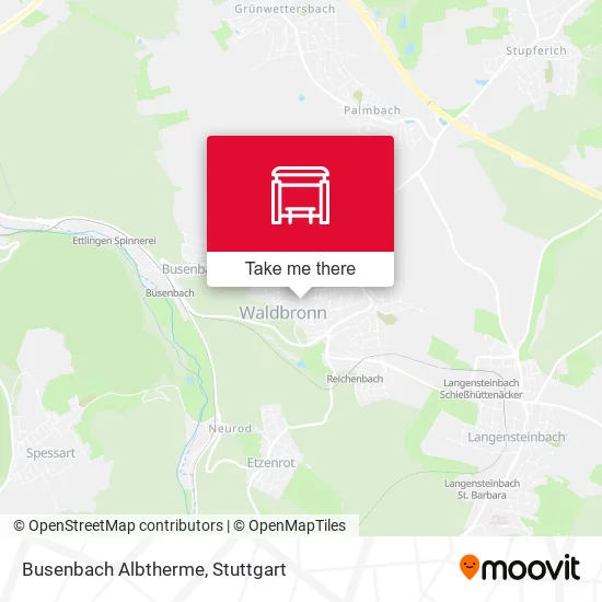 Карта Busenbach Albtherme
