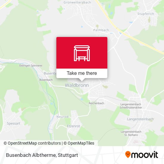 Busenbach Albtherme map