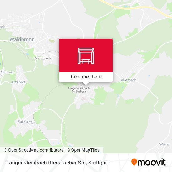 Langensteinbach Ittersbacher Str. map