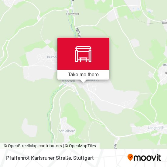 Pfaffenrot Karlsruher Straße map