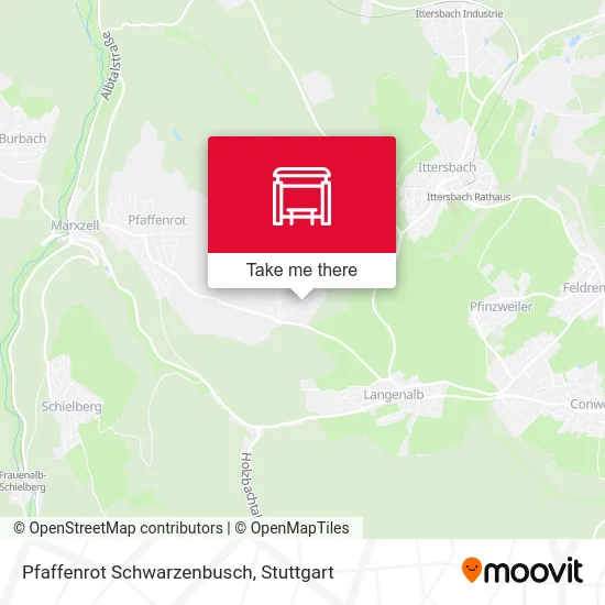 Карта Pfaffenrot Schwarzenbusch