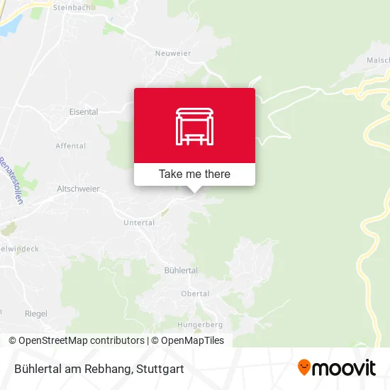 Карта Bühlertal am Rebhang