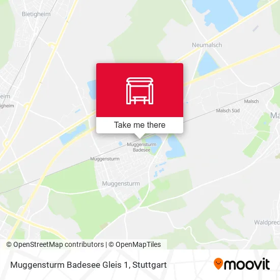 Карта Muggensturm Badesee Gleis 1