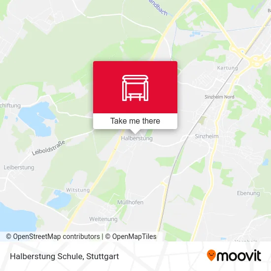 Halberstung Schule map