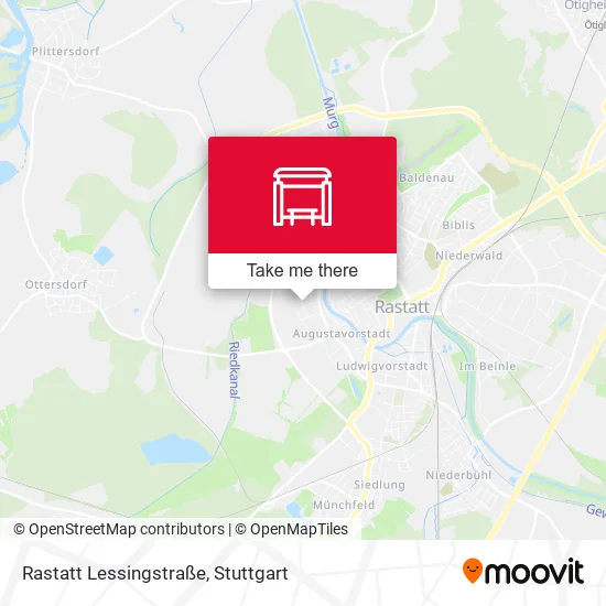 Карта Rastatt Lessingstraße