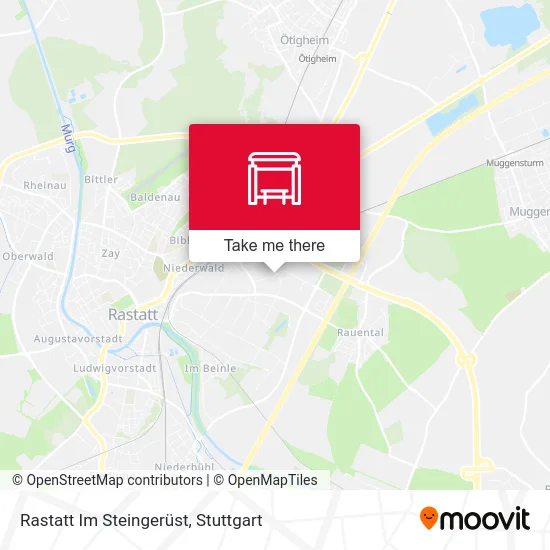 Карта Rastatt Im Steingerüst