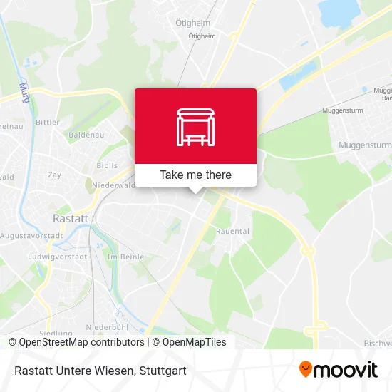 Rastatt Untere Wiesen map