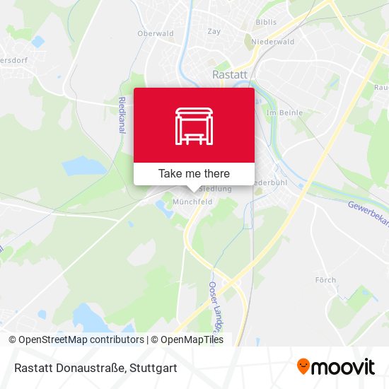 Rastatt Donaustraße map