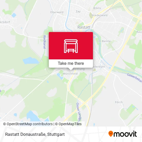 Карта Rastatt Donaustraße
