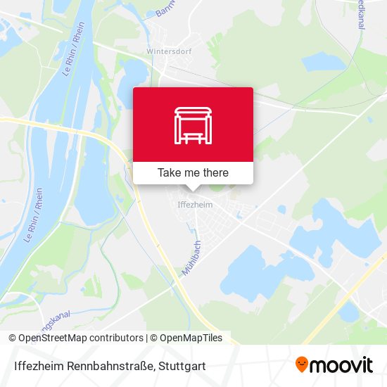 Iffezheim Rennbahnstraße map