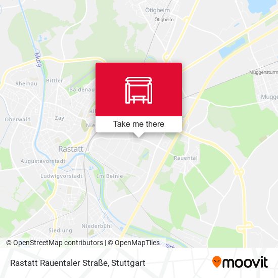 Rastatt Rauentaler Straße map