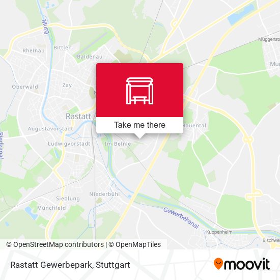 Карта Rastatt Gewerbepark