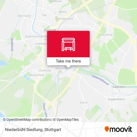 Карта Niederbühl Siedlung