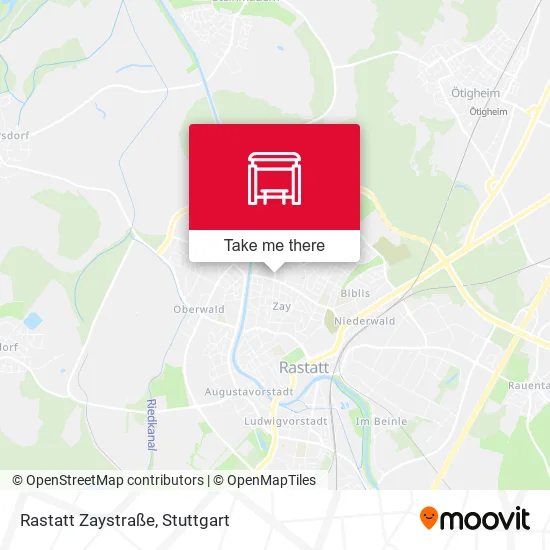 Карта Rastatt Zaystraße