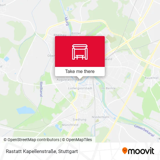 Карта Rastatt Kapellenstraße
