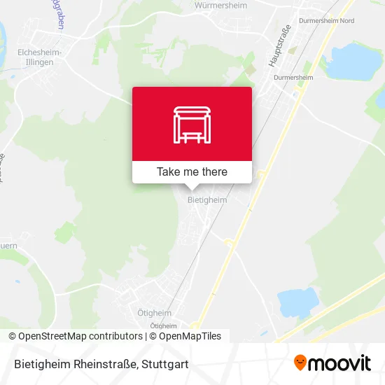 Карта Bietigheim Rheinstraße