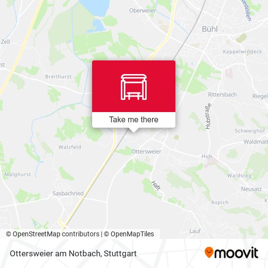Ottersweier am Notbach map