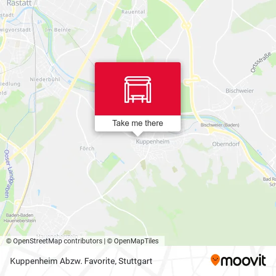 Карта Kuppenheim Abzw. Favorite
