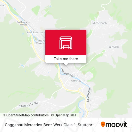 Карта Gaggenau Mercedes-Benz Werk Gleis 1