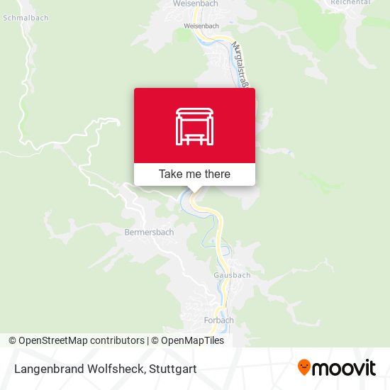 Langenbrand Wolfsheck map