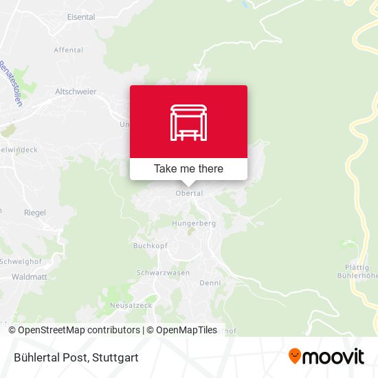 Карта Bühlertal Post