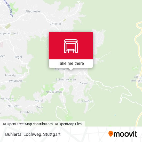 Bühlertal Lochweg map