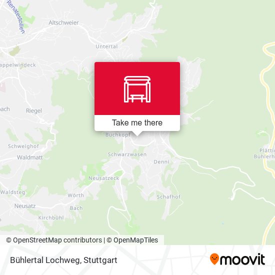 Bühlertal Lochweg map