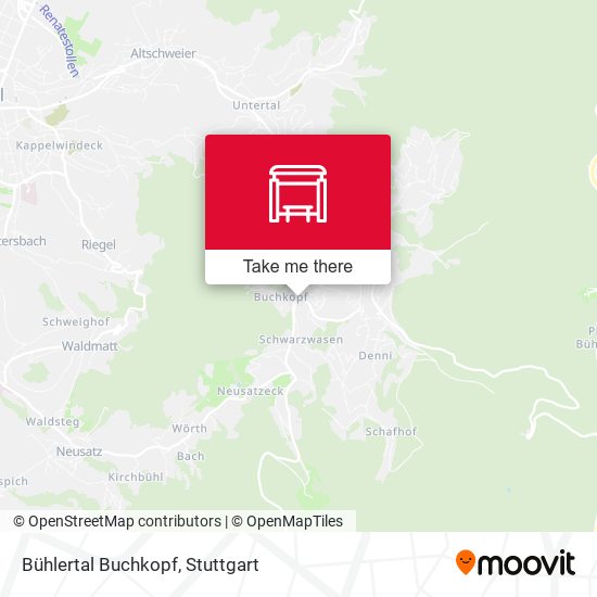 Bühlertal Buchkopf map
