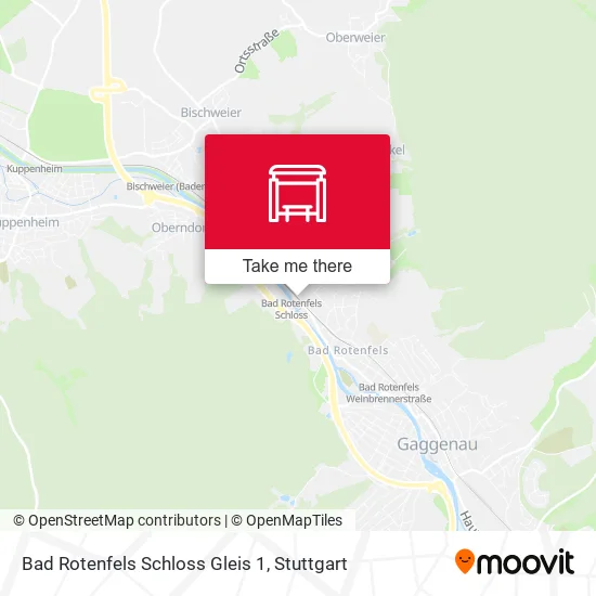 Карта Bad Rotenfels Schloss Gleis 1