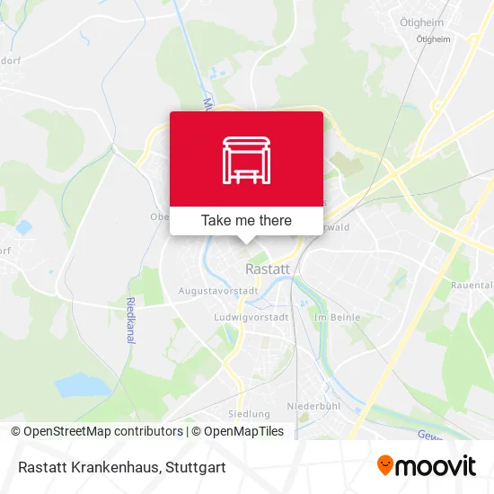 Карта Rastatt Krankenhaus