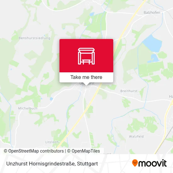 Карта Unzhurst Hornisgrindestraße