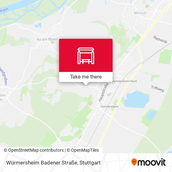 Карта Würmersheim Badener Straße