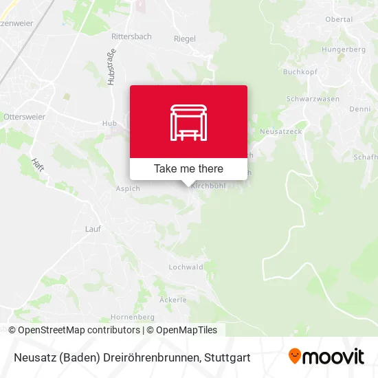 Карта Neusatz (Baden) Dreiröhrenbrunnen