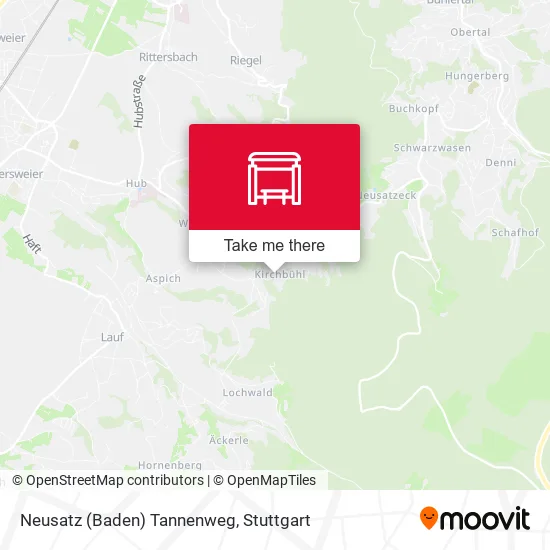 Карта Neusatz (Baden) Tannenweg
