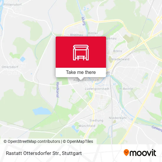 Карта Rastatt Ottersdorfer Str.