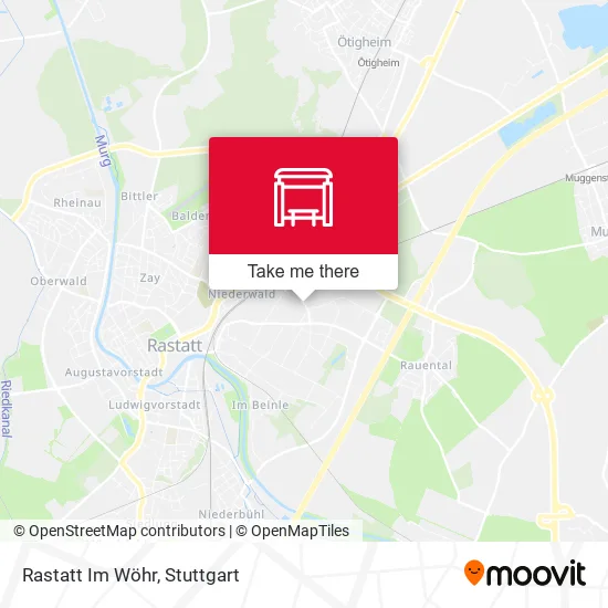 Карта Rastatt Im Wöhr