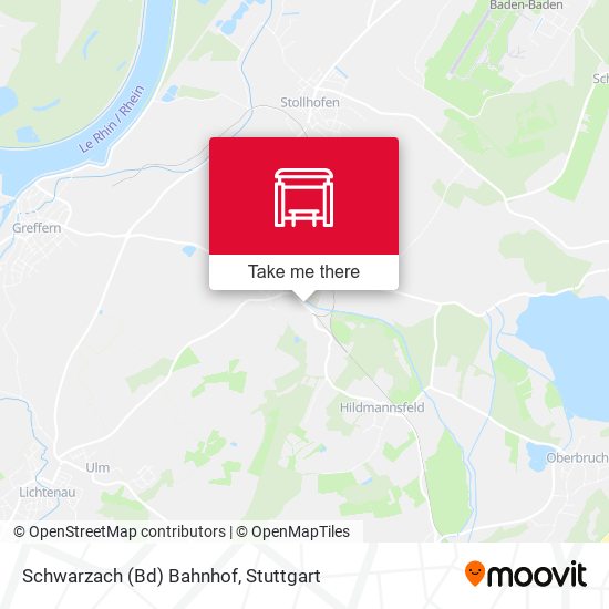 Schwarzach (Bd) Bahnhof map