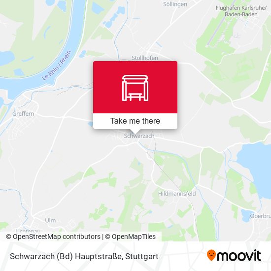 Schwarzach (Bd) Hauptstraße map