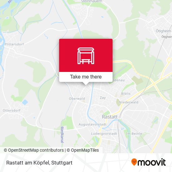 Карта Rastatt am Köpfel