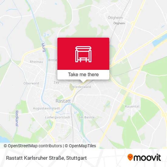 Карта Rastatt Karlsruher Straße