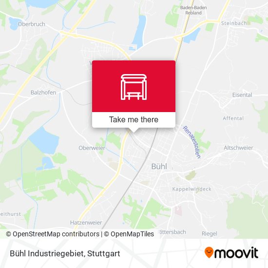 Bühl Industriegebiet map