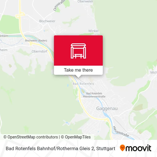 Карта Bad Rotenfels Bahnhof / Rotherma Gleis 2