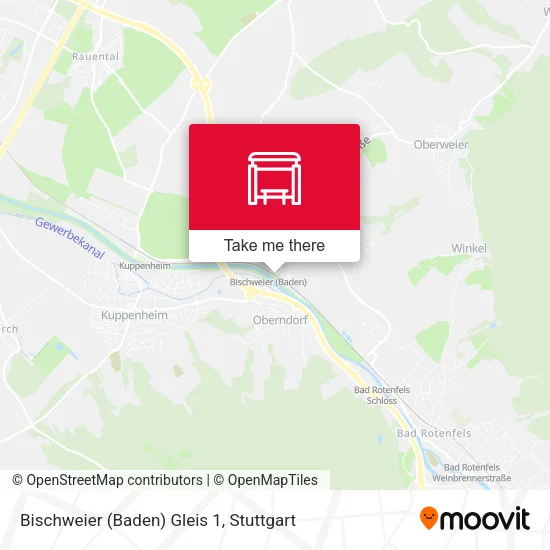 Карта Bischweier (Baden) Gleis 1