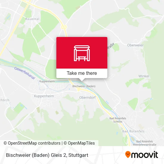 Карта Bischweier (Baden) Gleis 2