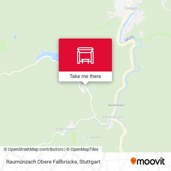 Raumünzach Obere Fallbrücke map