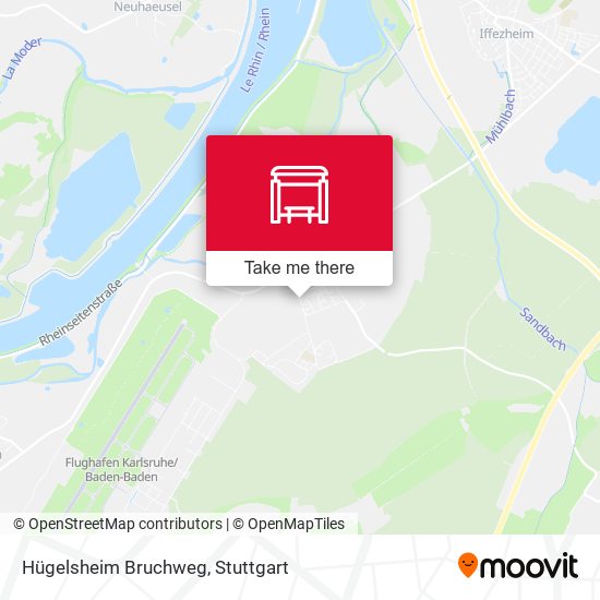 Hügelsheim Bruchweg map
