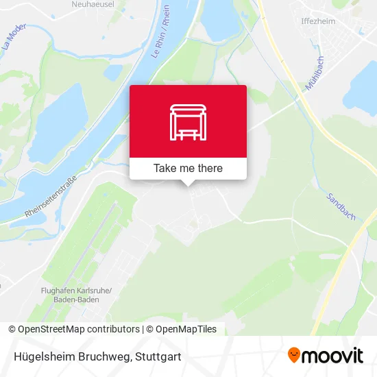 Карта Hügelsheim Bruchweg